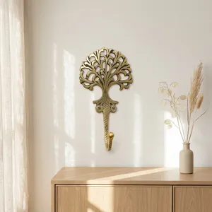 Brass Tree <b>Wall</b> <b>Hooks</b> for <b>Keys</b> Coats & Bags Decorative Metal <b>Wall</b> Mounted <b>Key</b> Holder Coat Hanger Entryway Organizer - Product Image 5