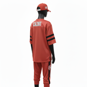 ชุดกีฬาสองชิ้นผ้าตาข่ายสำหรับผู้หญิง ผ้าโพลีเอสเตอร์คุณภาพสูง 180 GSM เนื้อผ้านุ่ม ระบายอากาศได้ดี พร้อมโลโก้พิมพ์ลายตามสั่ง ชุดสำหรับผู้หญิง - Product Image 5