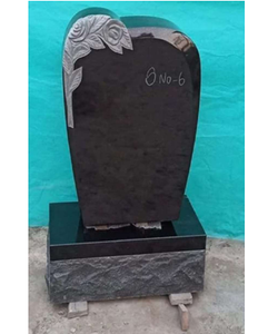 Monumento Conmemorativo de Estilo Europeo con Forma de Corazón de Ángel para Cementerio, Diseño Tradicional, Fabricado con Piedra Gris de Primera Calidad - Product Image 3