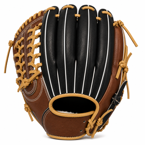 Guantes de Béisbol Premium Hechos a Medida, Guantes de Infield de Cuero con Cordones Resistentes, Profesionales para Zurdos/Diestros, Tallas S/M/L - Product Image 5