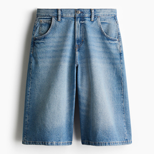Pantalones Cortos Cargo de Mezclilla para Hombre, Lavado Oscuro, Cintura Alta, Algodón, Estilo Casual de Verano, con Múltiples Bolsillos, Estilo Urbano, Jeans 2026 - Product Image 4