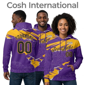 ผู้ผลิตเสื้อผ้ากีฬาแบบมืออาชีพ รับพิมพ์ลายกราฟิก 3 มิติ ด้วยเทคนิค Sublimation สำหรับเสื้อฮู้ดออกกำลังกายผู้ชาย - Product Image 1