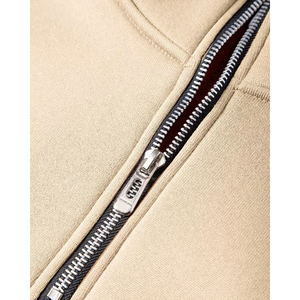 OEM Custom Men's Half Zip Pullover Sweatshirt Oversized <b>Mock</b> <b>Neck</b> Cotton Streetwear Plain <b>Top</b> - Product Image 4