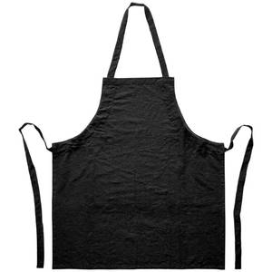 Premium 100% Cotton Bib <b>Apron</b> with Adjustable Neck Strap & Front Pockets for <b>Kitchen</b>, Restaurant & BBQ - Product Image 1