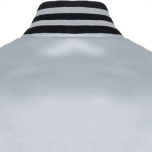 Chaqueta Bomber de Satén para Hombre, con Decoración de Botones de Poliéster, Tela de Satén Bordada, Chaquetas Deportivas para Hombre con OEM ODM - Product Image 4