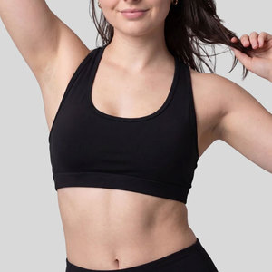 Factory Price Women's Summer Triangle One-piece Lace Wire Free Breathable Slim Fit Spandex/Nylon Sports Bras Gym Running Workout - Product Image 3