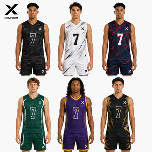 Tenue de football 7v7 professionnelle X Sports City, 100 % polyester respirant, micro-mesh, évacuation de l'humidité, extensible dans les 4 sens, durable, OEM/ODM - Product Image 1
