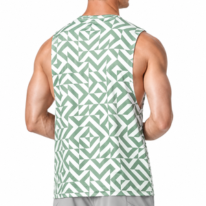 <b>Mens</b> Stringer <b>Singlet</b> Lightweight Athletic Tank Top Sleeveless Gym Fitness Workout Training Wear <b>Mens</b> OEM ODM Stringer <b>Singlet</b> - Product Image 2