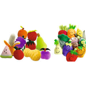 Juego de 12 piezas. LFP 7 Marionetas de Peluche de Frutas y Verduras para el Juego y la Educación de los Niños - Product Image 1