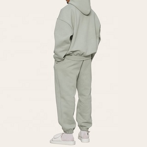 Chándal Personalizado Negro Extra Grande de Manga Larga para Hombre, Estilo Hip Hop Urbano de Invierno, Logotipo Impreso en Pantalla con Patrón 3D, 100% - Product Image 3