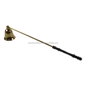 Éteignoir à bougie en laiton plaqué or antique au prix de gros Cadeau de Noël Éteignoir à bougie parfumée par Azora Industries - Product Image 1