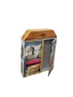 Cajas de cartón con acabado mate autoerigibles personalizadas, laminación brillante, ventaja UV, embalaje con forma de imán moderno