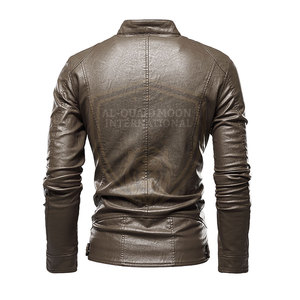 Chaqueta de Cuero de Invierno de Color Sólido, Estilo Nuevo, Chaqueta de Cuero de Primera Calidad, Chaqueta de Cuero en Oferta - Product Image 2