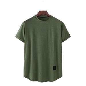 T-shirt décontracté streetwear pour homme, 100 % coton, 220 GSM, surdimensionné, anti-plis, vierge ou imprimé sérigraphié, personnalisable OEM, vente en gros - Product Image 5