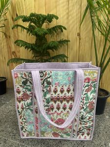 Sac fourre-tout en coton matelassé pour femme, grand sac de shopping, sac à bandoulière, sac de transport, sacs fourre-tout faits main, best-seller - Product Image 2