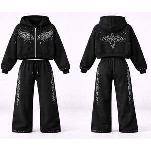 Factory wholesale mens tracksuit custom logo jogging <b>suit</b> sportswear sweat <b>suit</b> export bulk supplier - Product Image 4