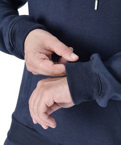 Vente en gros usine – Sweat à capuche oversize pour homme 100 % coton, épais et coupe ample, idéal pour le streetwear d'automne, avec option OEM - Product Image 5