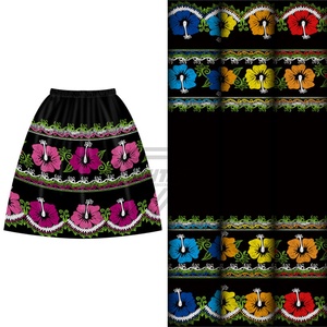 Durable Quality Customized Women's Micronesian Skirts Polynesian Printed Embroidery Fashion Breathable Micronesian Skirts - Product Image 5