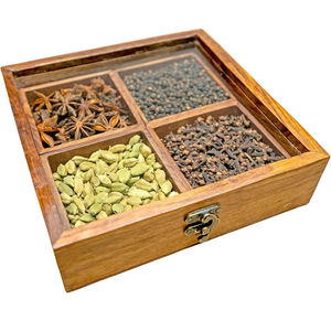 Boîte de rangement pour épices en bois de qualité supérieure personnalisée, boîte à épices en bois, design de logo personnalisé - Product Image 5