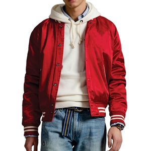 Chaqueta Universitaria de Satén Personalizada para Hombre OEM 2026, Talla Grande, de Alta Calidad, Duradera, a la Moda, Bordada, Estilo Vintage - Product Image 4