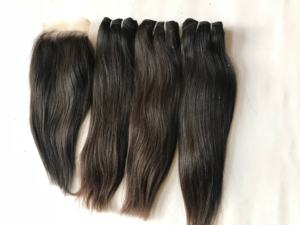 Vente en gros HD perruque frontale en dentelle 13x4 ,13x6 cheveux Remy indiens bruts os raides pour les femmes de couleur noire - Product Image 2