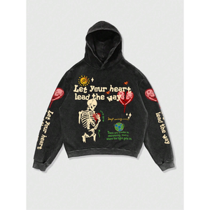 Sweat à capuche épais pour homme, 100 % coton, doublure polaire, coupe classique, haute qualité, service OEM, respirant et écologique - Product Image 4