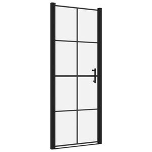 Puerta de ducha de vidrio templado negro 35,8 \ "x76.8 \" - Product Image 2
