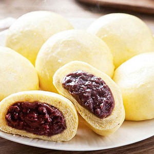 [MILWON] Panecillo al Vapor de Calabaza Dulce, Suave y Masticable, con Relleno de Frijol Rojo, para Tiendas de Comida Coreana y Supermercados - Product Image 1