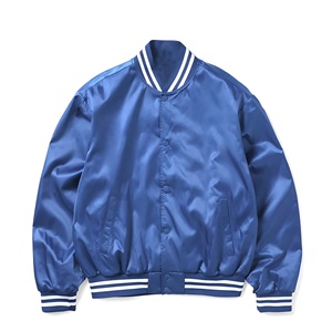 Veste de baseball en satin personnalisée OEM, style varsity, haute qualité, streetwear pour hommes et femmes, unisexe - Product Image 1