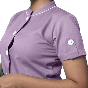 Conjuntos de uniformes médicos unisex para enfermeras, de poliéster/algodón, con detección de agujas, para uso médico y de enfermería (ODM) - Product Image 2