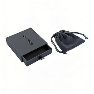 Caja de Joyería Rígida de Lujo con Recubrimiento UV, Grabado en Relieve y Logotipo Personalizado para Anillos, Collares y Pulseras (Materiales Reciclados) - Product Image 2