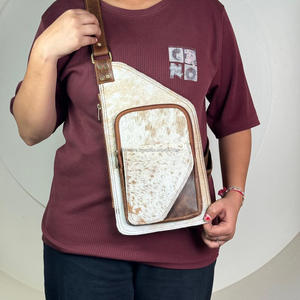 Nouveau sac à bandoulière en cuir de vachette personnalisé à la main pour unisexe, sacs à bandoulière décontractés en cuir véritable avec logo personnalisé - Product Image 5