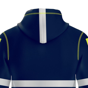 Vêtements de travail de sécurité pour hommes, sweat-shirt à capuche haute visibilité, vêtements de sécurité réfléchissants, bonne qualité, prix bas, fournisseur - Product Image 4
