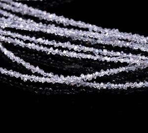 Cuentas de diamante Herkimer de lavanda de 2-3 mm, pequeñas, crudas, sin cortar, para la fabricación de joyas, suministro al por mayor. - Product Image 4