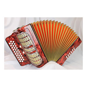 Accordéon à boutons Corona II Xtreme FBbEb de qualité supérieure avec housse et sangles, noir jet. - Product Image 1