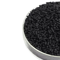 Granulés de charbon actif de coque de noix de coco de qualité supérieure 2-4 mm, adsorbant de qualité industrielle pour le traitement de l'eau potable et la purification de l'air