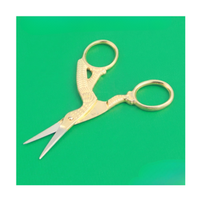 Premium Quality 12 pcs Stork <b>Sewing</b> Embroidery ManiCure <b>Scissors</b> Gold Plated 3.5" Bird Shape Ce ISO13485 Approved - Product Image 1