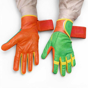 Guantes de Béisbol de Cuero Hechos a Medida, Profesionales, Más Vendidos, con Cierre de Velcro Ambidiestro, Diseño Personalizable, para Entrenamiento - Product Image 4