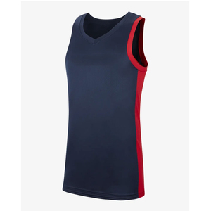 Camiseta de Baloncesto Unisex Personalizada de Alta Calidad, 100% Poliéster, Transpirable, Antibacteriana, de Secado Rápido, Cuello en V, Impresión para Todo el Equipo - Product Image 3