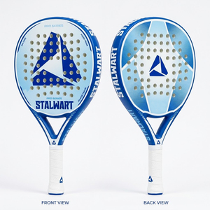Raquette de pickleball Stalwart, forme standard, noyau en nid d'abeille à 40 trous, poignée antidérapante, bleue, pour enfants et adultes, entraînement toutes saisons - Product Image 6