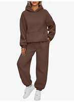 Ensembles de survêtements streetwear oversize pour femmes, mode hiver, confortables et respirants, en polyester/coton écologique, à capuche