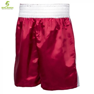 Boxer en Satin pour hommes, vêtement de boxe classique, en tissu de soie, vente en gros, livraison directe - Product Image 6