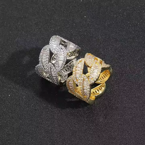 Anillo de Plata de Ley con Moissanita Deslumbrante, Estilo Hip Hop, Regalo de Aniversario de Bodas, Diseño Único, Atrevido y Moderno, Diamante Brillante - Product Image 3