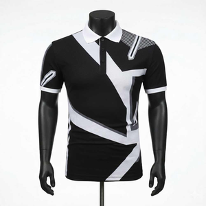 Dernier design personnalisable, t-shirts en tricot de haute qualité pour hommes, décontractés, respirants, à manches courtes, à prix avantageux - Product Image 1
