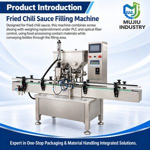 Máquina Automática de Llenado de Salsas con Precisión del 0.5%, Dosificación por Tornillo, Pesaje y Reabastecimiento para Botellas de Vidrio y Plástico de Alimentos KS-006 - Product Image 3