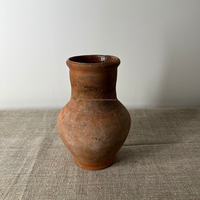 Vase en terre cuite rustique vieilli, pot en argile sculpté à la main, durable, taille/couleur personnalisable, style Wabi Sabi, ferme, minimaliste, haute qualité