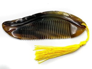 Peigne en corne rustique sculpté à la main, le plus vendu, imperméable, pour hommes et femmes, pour l'entretien de la barbe et l'usage quotidien - Product Image 5