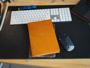 Porte-carnet pliable de luxe fait main en cuir véritable avec protection, couverture de journal rechargeable, étui d'écriture vintage NBC-0084 - Product Image 3