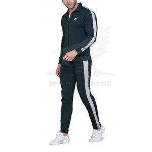 Survêtement décontracté d'hiver pour homme, respirant et tendance, avec fermeture éclair, motif uni, 100% coton, léger et facile à porter - Product Image 3