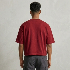 ผู้ผลิตเสื้อยืดโอเวอร์ไซส์แบบกำหนดเอง OEM แบรนด์ส่วนตัว ผ้าฝ้ายหนา MOQ ต่ำ - Product Image 2